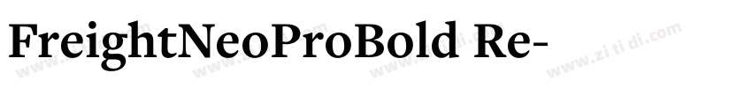 FreightNeoProBold Re字体转换